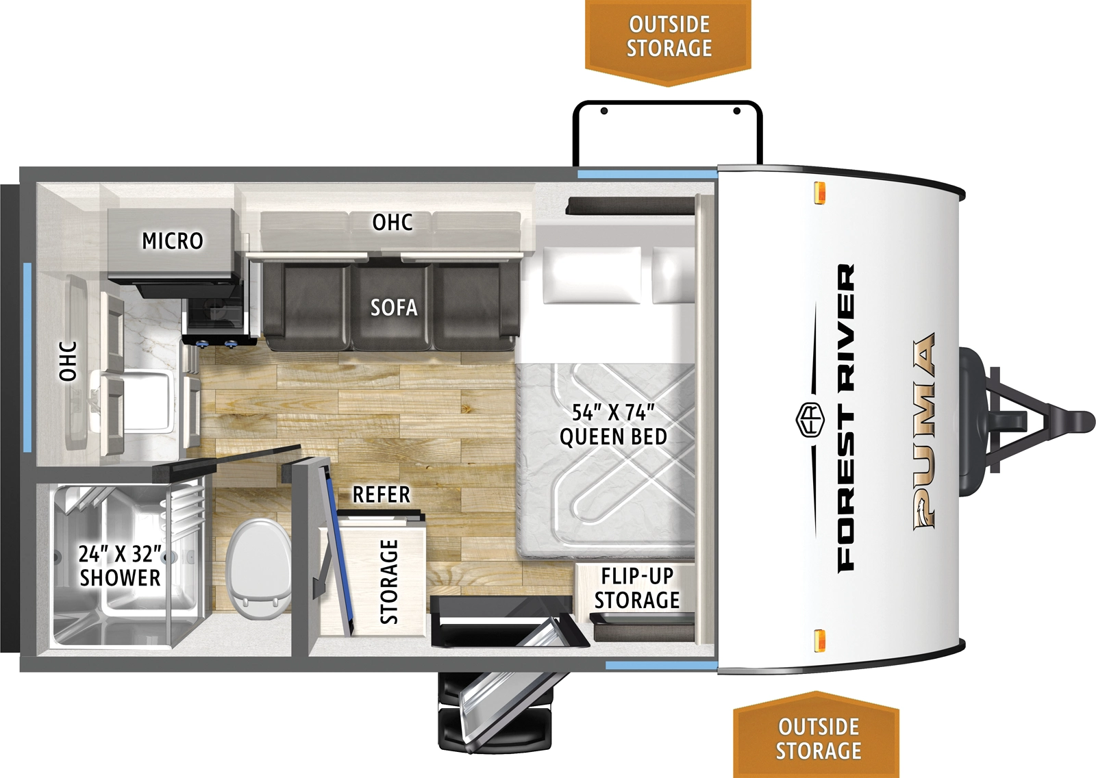 Puma Camping Edition 121RKCE Floorplan